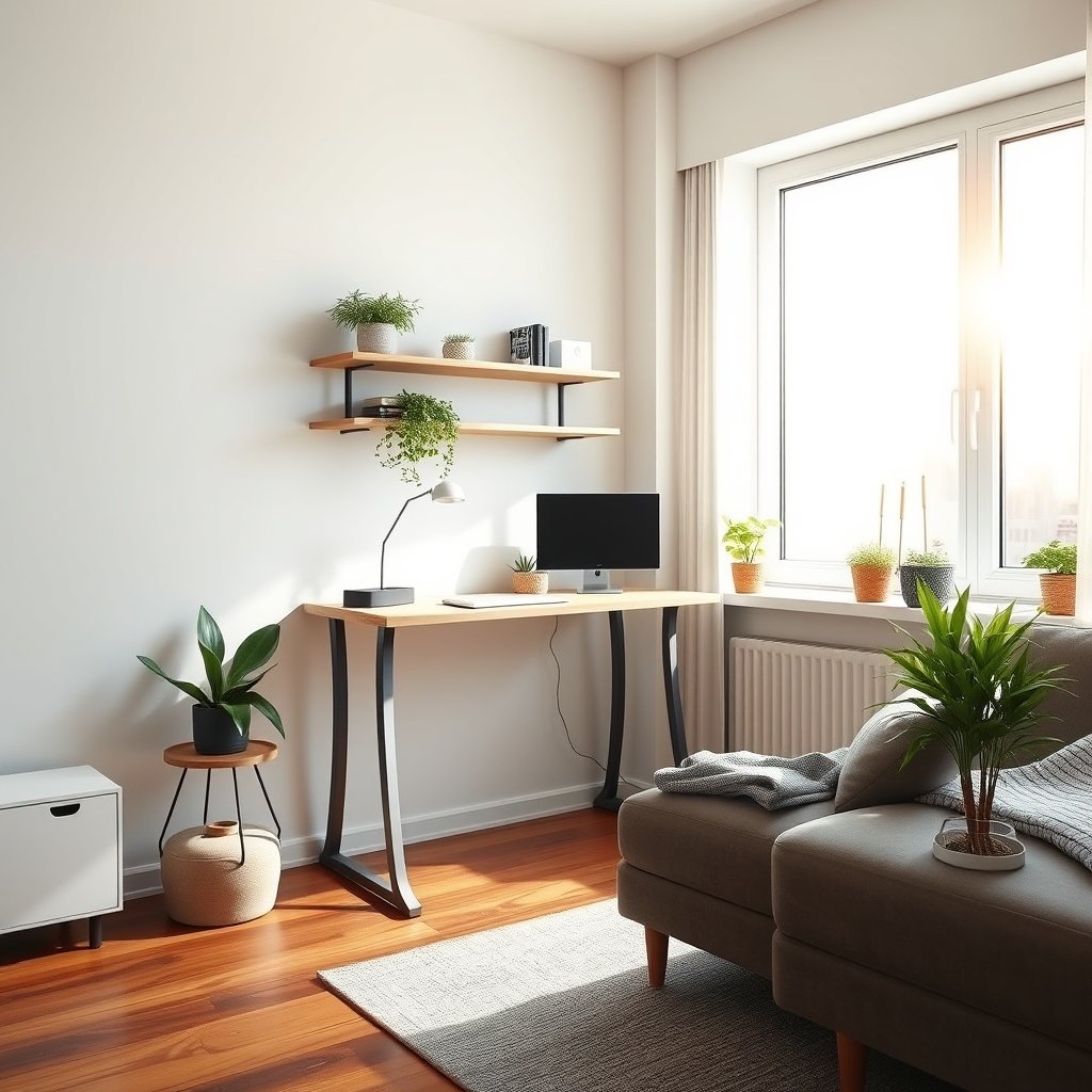 standing desk for small apartment - Illustration 1